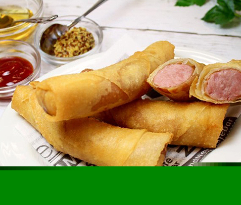 カリカリジューシー春巻きソーセージ